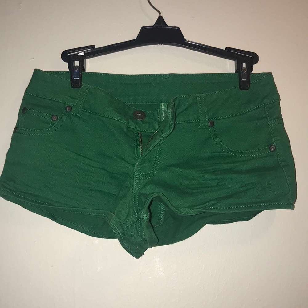 Green shorts